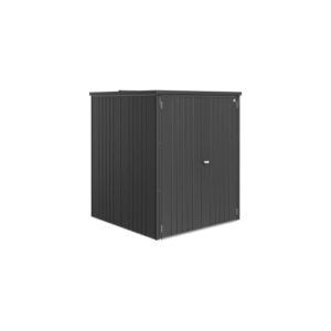 Biohort Geräteschrank Large, grigio scuro metallizzato, 177x150x150cm, per giardino, terrazza e balcone.