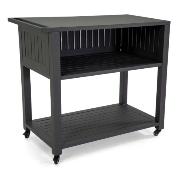 Carrello da esterno in alluminio antracite 102x54,5 cm H 90 cm