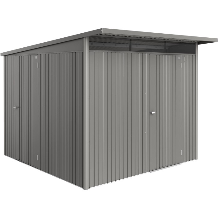 Porta aggiuntiva Biohort Avantgarde Eco, grigio quarzo metallizzato, per casette da giardino.