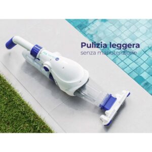 Pulitore per piscina Gre Electric Vac cordless bianco per piscine fino a 60m².