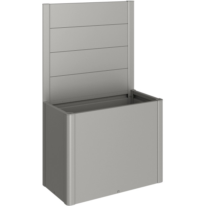 Biohort Belvedere paravento per aiuola rialzata, grigio quarzo metallizzato, accessorio per aiuole rialzate.