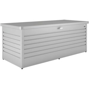 Biohort Box per il tempo libero 180, argento metallizzato, box universale per riporre gli utensili da giardino.