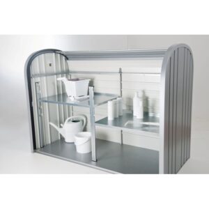 Biohort ripiano intermedio per StoreMax 190, 2 pezzi, piano in acciaio con supporti per scaffali, regolabile in altezza.