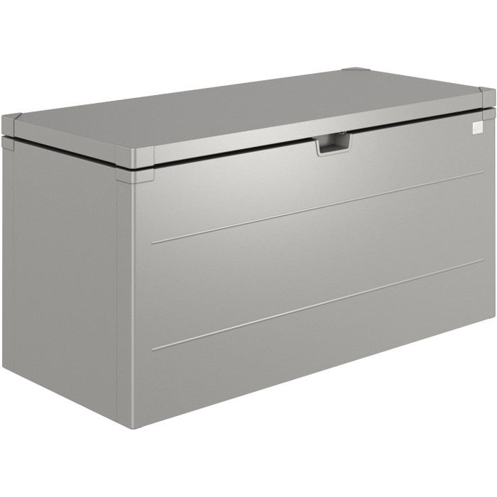 Biohort Stylebox 140, grigio quarzo metallizzato, box universale per giardino, terrazza e balcone.