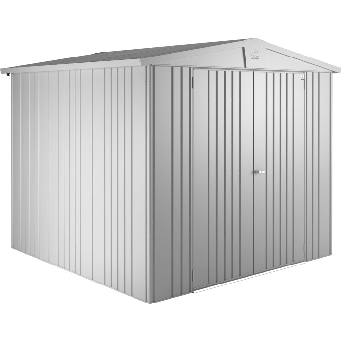 Casetta da giardino in metallo Biohort Europa, 5,2 m², argento metallizzato. Robusta casetta per giardino e attrezzi.