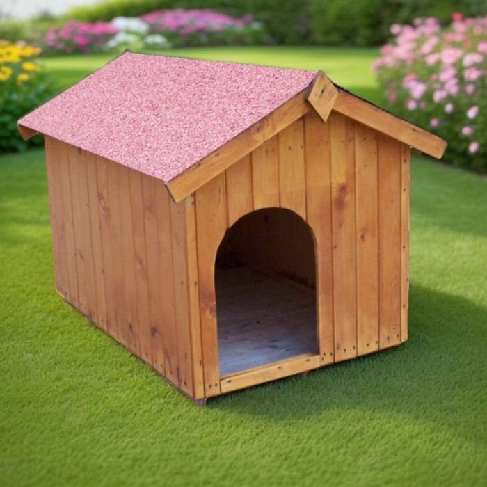 Cuccia per cani in legno tg media 70x106 cm