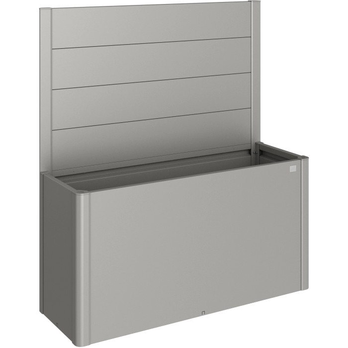 Biohort Belvedere paravento per fioriera, grigio quarzo metallizzato, accessorio per aiuole rialzate.