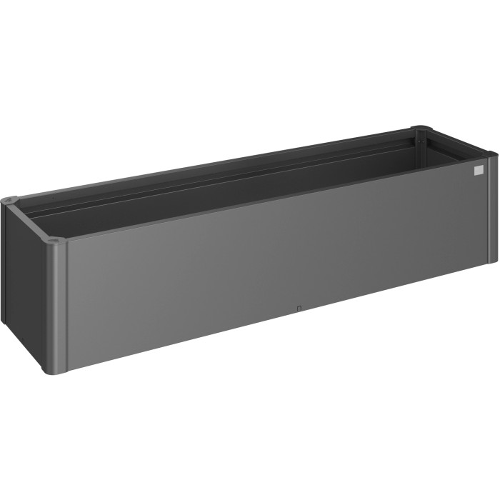 Biohort Belvedere Mini aiuola rialzata, misura 200, grigio scuro metallizzato, per giardino, balcone e terrazza.