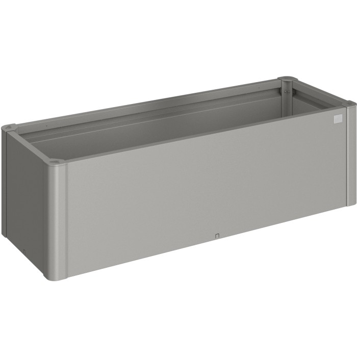Biohort Belvedere Mini aiuola rialzata, misura 150, grigio quarzo metallizzato, per giardino e balcone.
