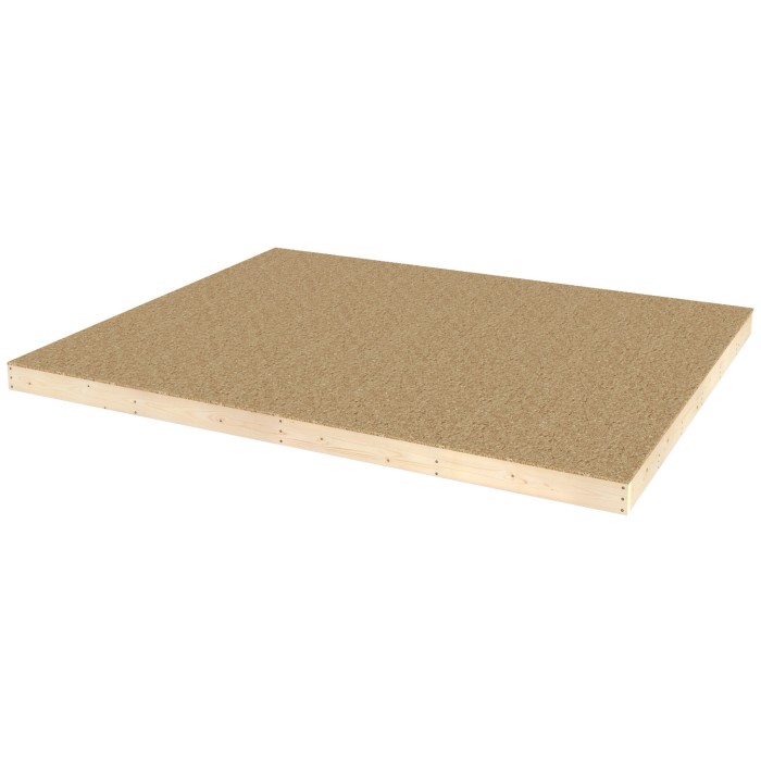 Pannello pavimento in legno per casetta da giardino, accessorio per casette.