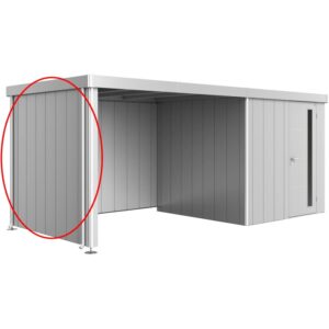 Pannello laterale Biohort per tettoia casetta Neo, argento metallizzato.