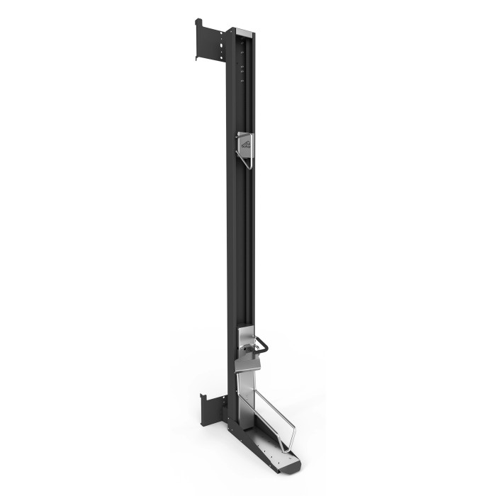 Biohort Bikelift per casetta NEO, grigio scuro metallizzato. Sollevatore bici salvaspazio.