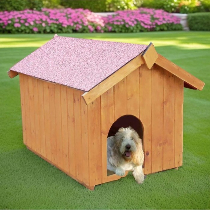 Cuccia per cani in legno tg piccola 60x98 cm