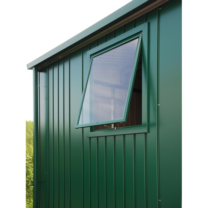 Finestra Biohort per casetta Europa, grigio quarzo metallizzato, per illuminazione extra.