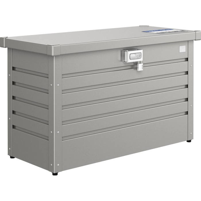 Biohort Paket-Box 100 in grigio quarzo metallizzato: Box universale con serratura per la consegna sicura dei pacchi.