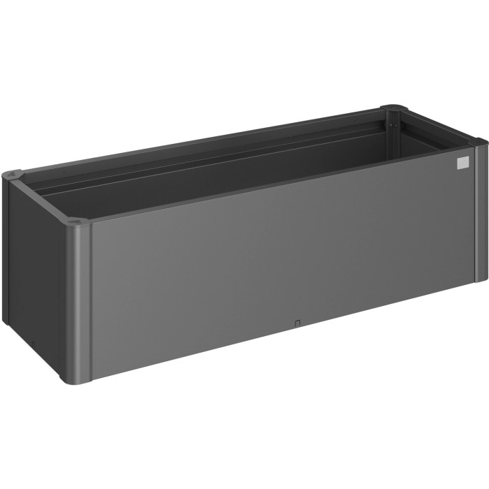 Biohort aiuola rialzata Belvedere Mini, grigio scuro metallizzato, ideale per giardino, balcone e terrazza.