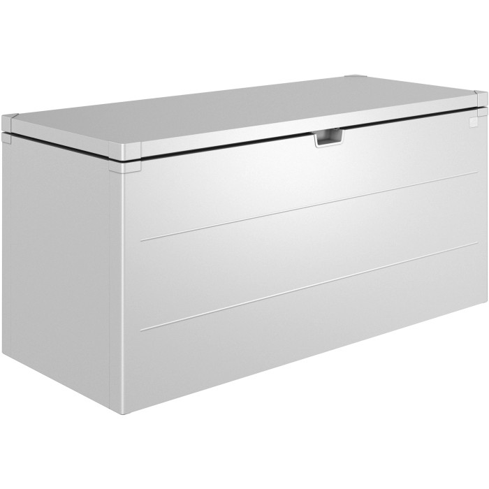 Biohort Stylebox 170 in argento metallizzato: box universale per giardino, terrazza e balcone.