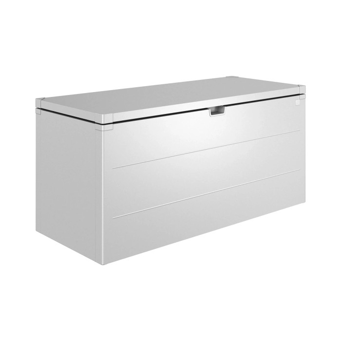 Biohort Stylebox 170 in argento metallizzato: Box universale per giardino, terrazza e balcone.