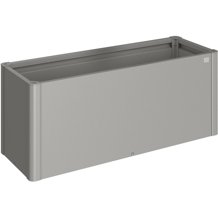 Biohort Aiuola rialzata Belvedere Midi, Misura 150, Grigio quarzo metallizzato, per giardino e balcone.