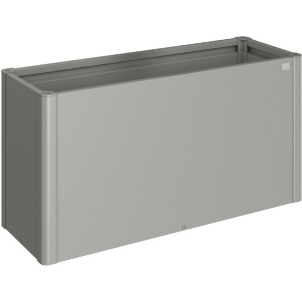 Aiuola rialzata Biohort, 1,5x0,5m, grigio quarzo metallizzato. Aiuola rialzata in metallo per giardino e piante.