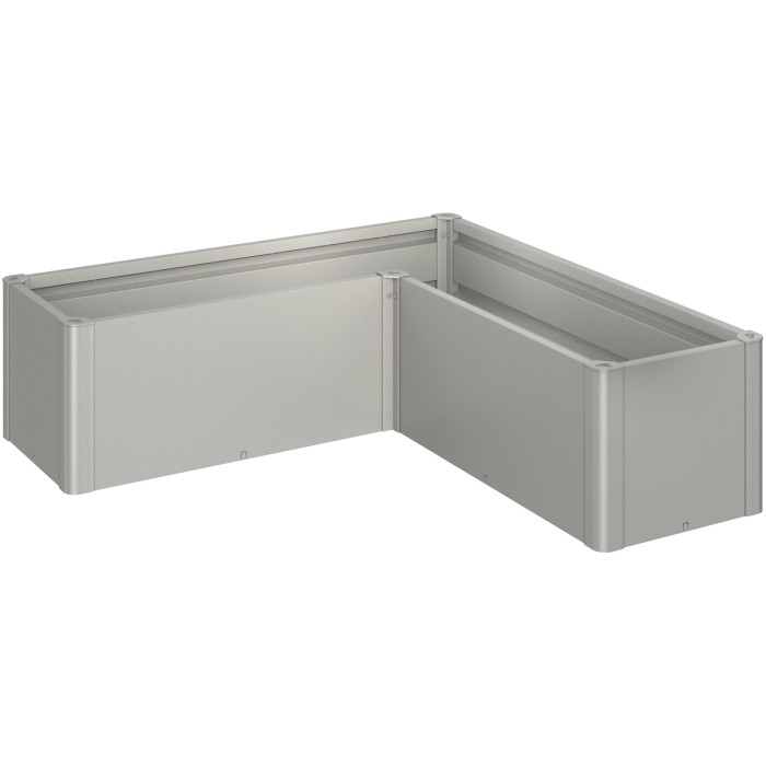 Biohort Belvedere Mini aiuola rialzata, misura L150, grigio quarzo metallizzato.