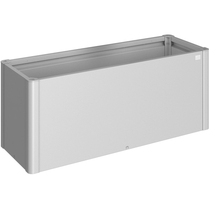 Biohort Belvedere Midi Gr. 150 fioriera, argento metallizzato, per giardino e balcone.