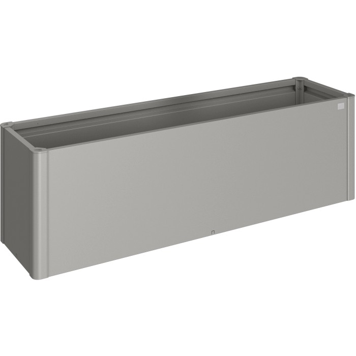 Biohort aiuola rialzata Belvedere Midi, misura 200, grigio quarzo metallizzato, per giardino e balcone.