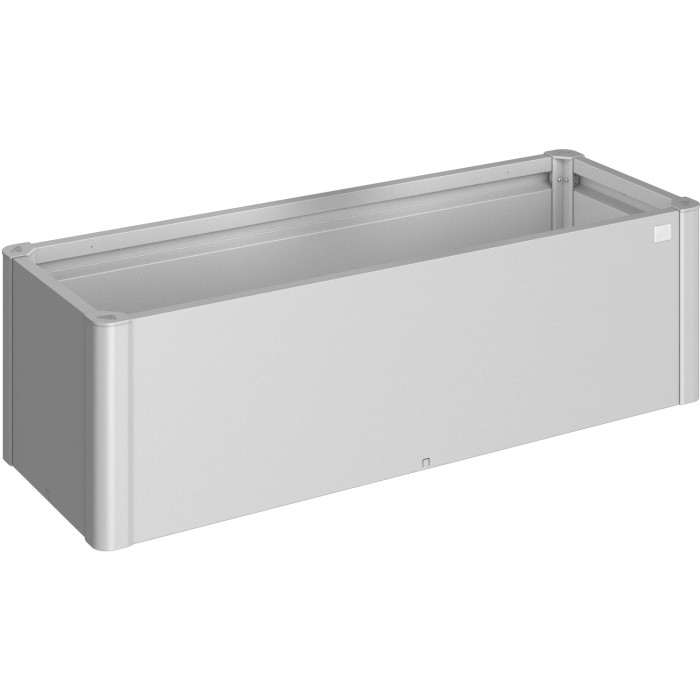 Biohort aiuola rialzata Belvedere Mini, misura 150, argento metallizzato, per giardino, balcone e terrazza.