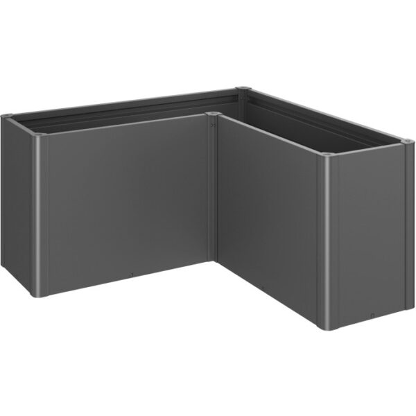 Biohort Belvedere Maxi L150, aiuola rialzata in metallo grigio scuro per giardino e balcone.