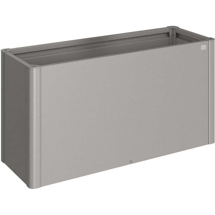 Biohort aiuola rialzata Belvedere Maxi, misura 150, grigio quarzo metallizzato, per giardino e balcone.