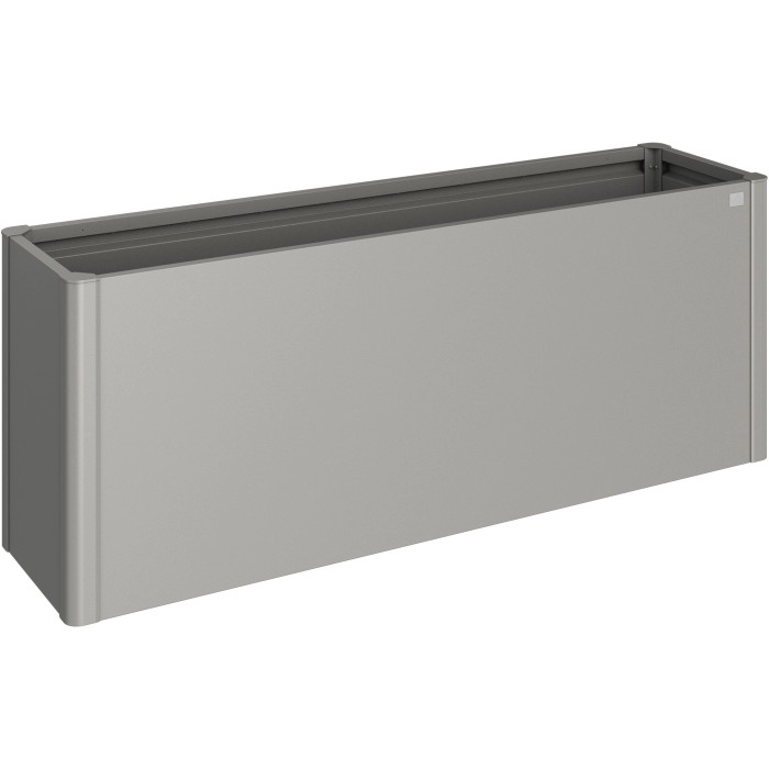 Biohort Aiuola rialzata Belvedere Maxi, misura 200, grigio quarzo metallizzato, per giardino e balcone.