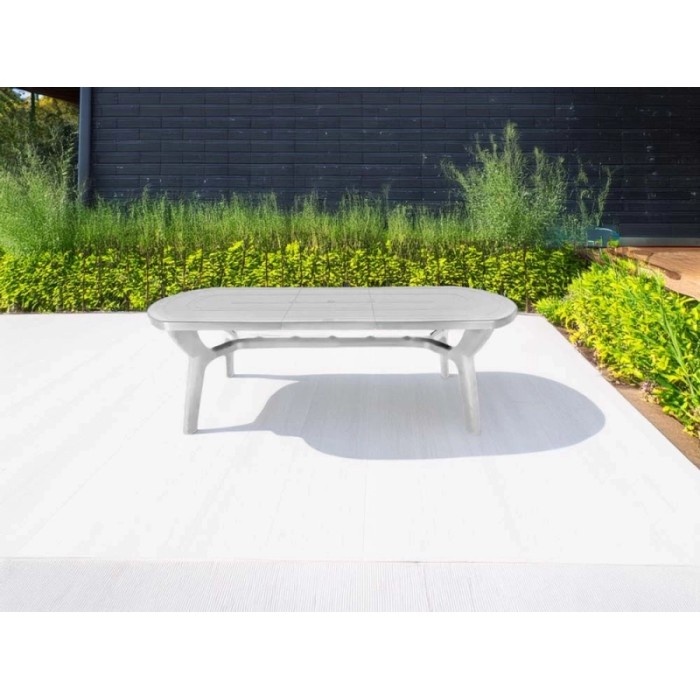 Tavolo allungabile da giardino Pagoda in plastica 180-230x30x90x cm