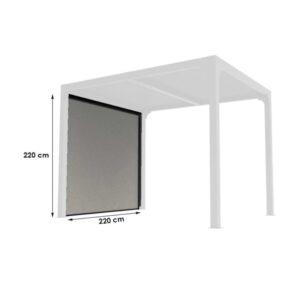 Tenda accessoria per pergola bioclimatica 2430 antracite