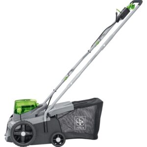 Scarificatore elettrico Lux A-VL-2x20/36: con cesto di raccolta e manico pieghevole.