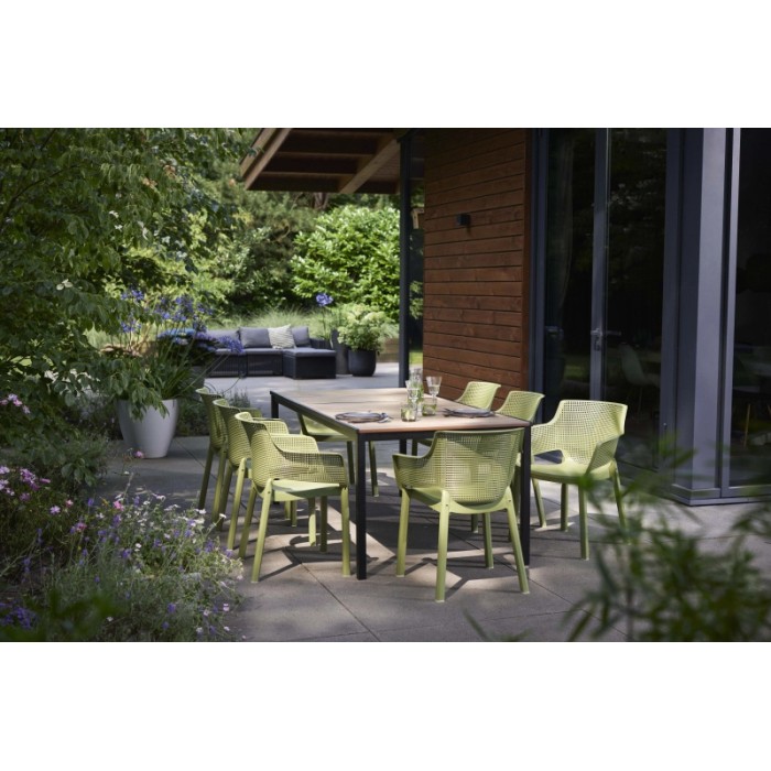 Tavolo da giardino Porto 200 deco coat 195x95x75 cm nero