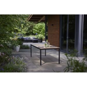 Tavolo da giardino Porto 200 deco coat 195x95x75 cm nero