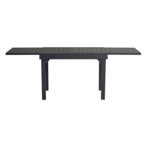 Tavolo da giardino allungabile antracite t.b.t. con gambe dritte.