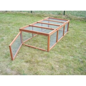 Gabbia per conigli in legno di abete 180x90x48 cm