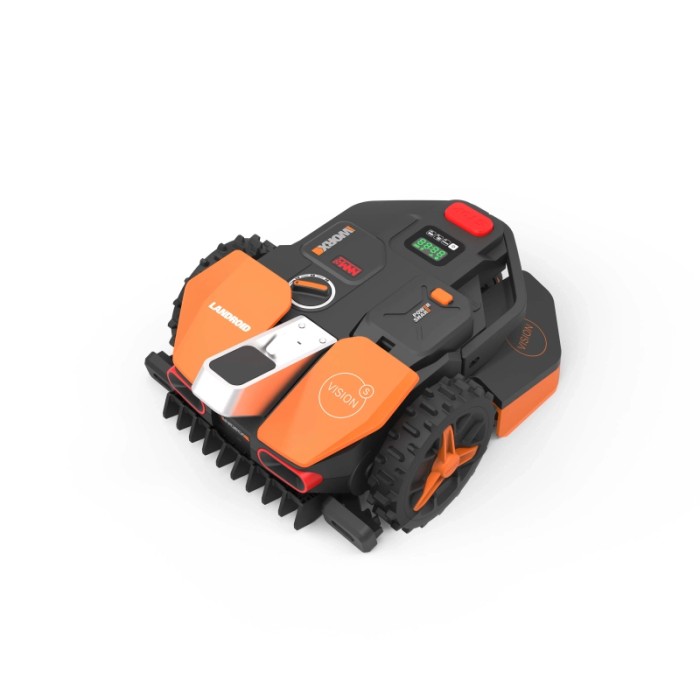 Robot tagliaerba Worx Landroid Vision S250, arancio/nero, per prati fino a 250 m².