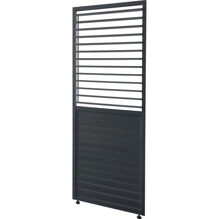 Pannello orientabile lamelle a persiana pergola Myara L90xH236,5 cm antracite