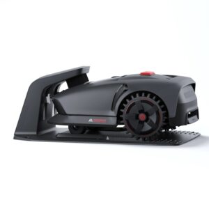 Dreame Mova robot tagliaerba, wireless, per prati fino a 1.000 m², vista laterale.