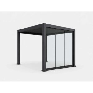 Vetrata fissa pergola Myara 3x2,5 m ardesia