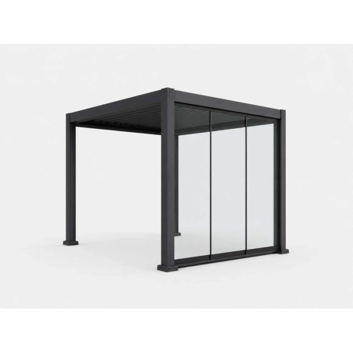 Vetrata fissa pergola Myara 3x2,5 m ardesia