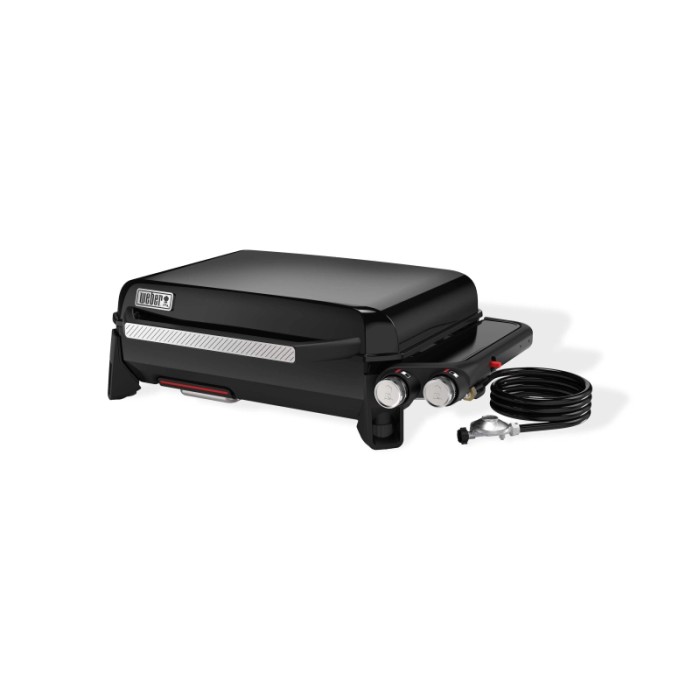 Piastra a gas Weber 2 bruciatori nero portatile