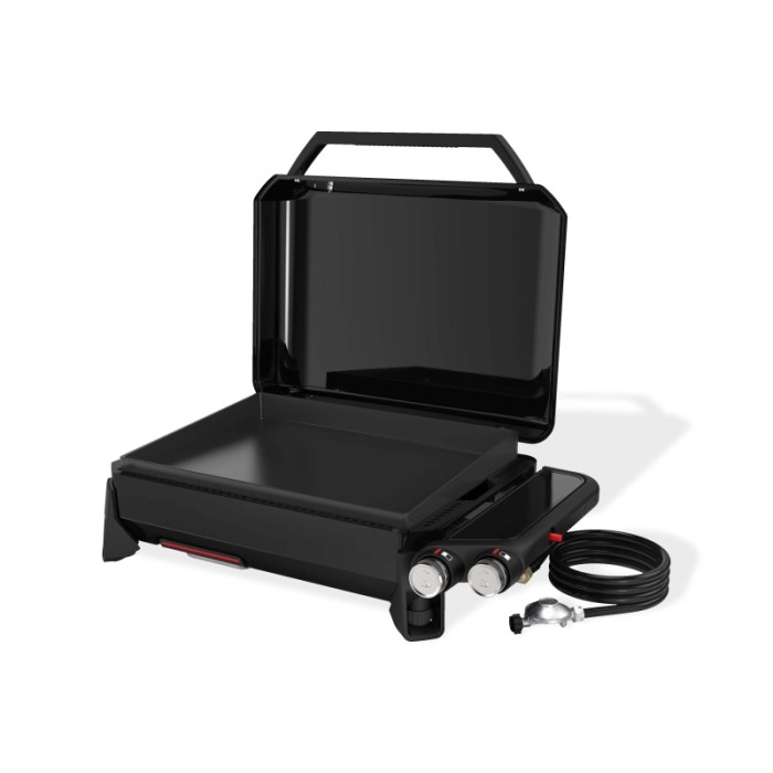 Piastra a gas Weber 2 bruciatori nero portatile
