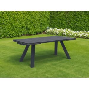 Tavolo allungabile da giardino Gilroy in alluminio 200/290x100xH74 cm