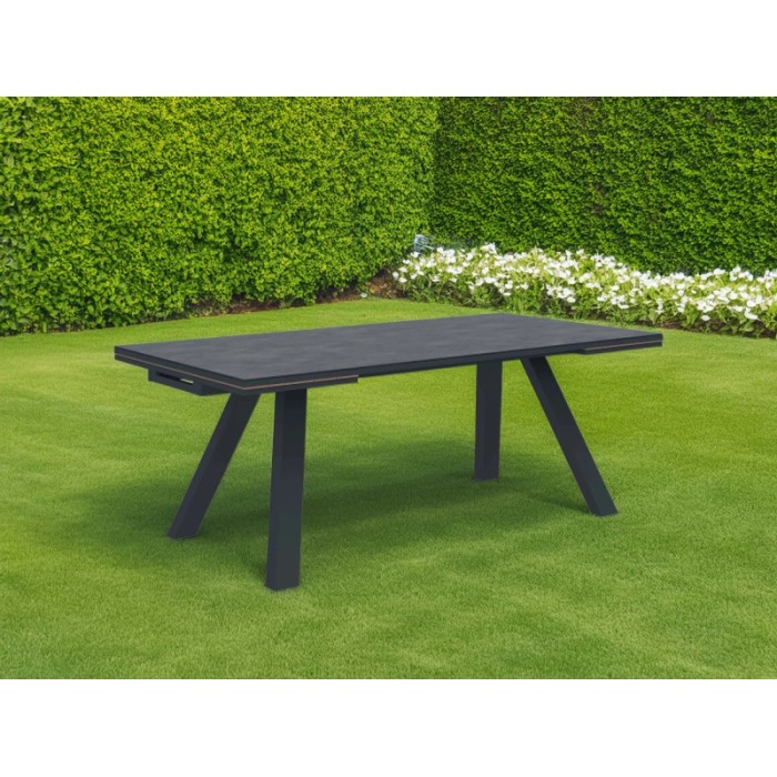 Tavolo allungabile da giardino Gilroy in alluminio 200/290x100xH74 cm