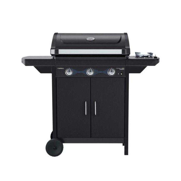Barbecue a gas Campingaz Compact 3 EXS DG 3 bruciatore 9,6 kW nero opaco