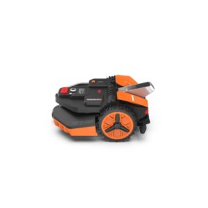 Worx Landroid Vision L1600 robot tagliaerba, nero-arancio, per prati fino a 1600 m²