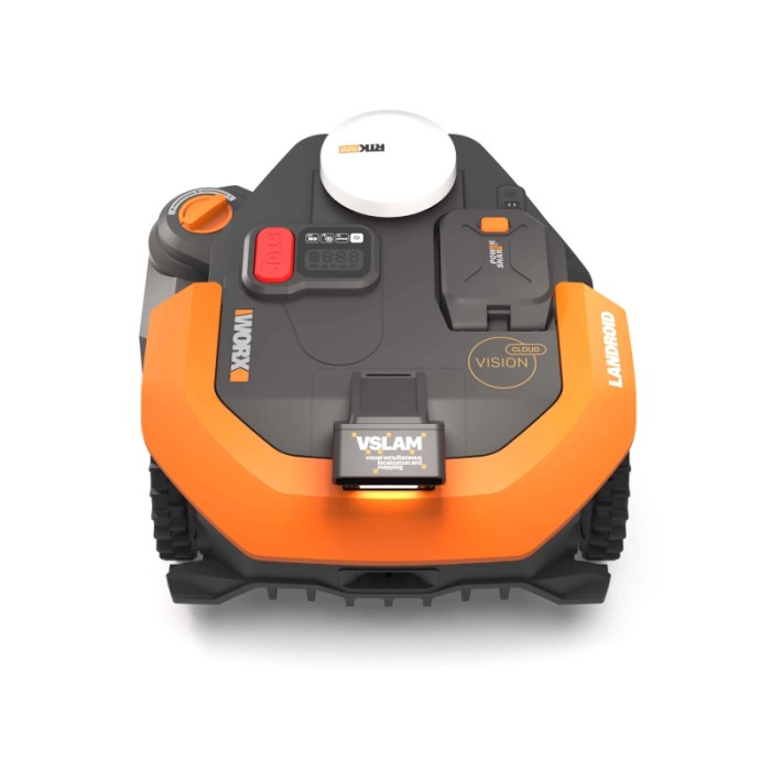 Robot tagliaerba Worx Landroid Vision Cloud WR330E per grandi prati fino a 3000 m².